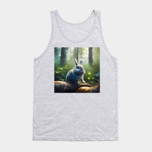 Cute Bunny Rabbit in Woodland Tank Top